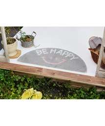 salle de bal（サルデバル）の「smile mat スマイル マット ニコちゃん セミサークル マット mattsemicircle TCI（ラグ/マット）」