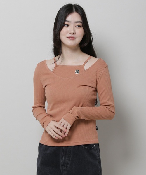 MAGPIEROBIN（マグパイロビン）の「MAGPIE ROBIN／PONYロゴT SET 2979738（Tシャツ/カットソー・レディース・オレンジ/ネイビー/アイボリー・FREE）」の6枚目の写真