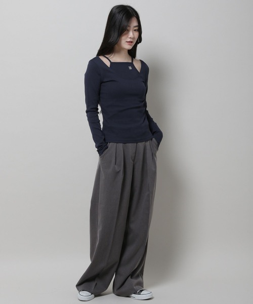 MAGPIEROBIN（マグパイロビン）の「MAGPIE ROBIN／PONYロゴT SET 2979738（Tシャツ/カットソー・レディース・オレンジ/ネイビー/アイボリー・FREE）」の13枚目の写真