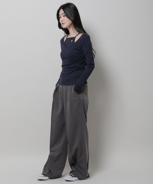 MAGPIEROBIN（マグパイロビン）の「MAGPIE ROBIN／PONYロゴT SET 2979738（Tシャツ/カットソー・レディース・オレンジ/ネイビー/アイボリー・FREE）」の14枚目の写真