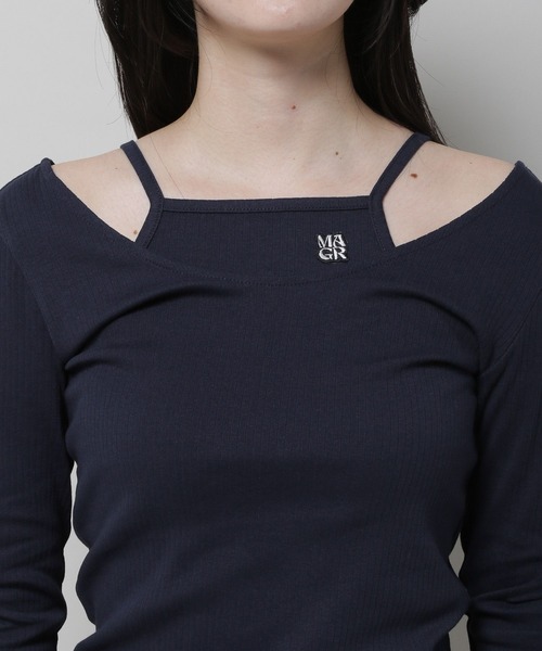 MAGPIEROBIN（マグパイロビン）の「MAGPIE ROBIN／PONYロゴT SET 2979738（Tシャツ/カットソー・レディース・オレンジ/ネイビー/アイボリー・FREE）」の21枚目の写真