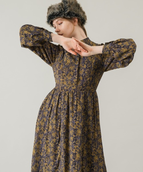 idem（イデム）の「paisley vintage onepiece/ヴィンテージ風