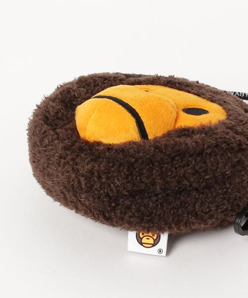 A BATHING APE（アベイシングエイプ）の「BABY MILO FACE CROSS BAG（ショルダーバッグ・メンズ・ブラウン・FREE）」の4枚目の写真