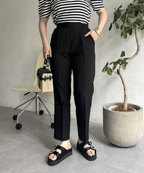 prose verse（プロズヴェール）の「センタープレステーパードパンツ（その他パンツ・レディース・ブラック/グレイッシュベージュ/ネイビー・MP/LP/LARGE/MEDIUM/SP/SMALL/PS）」の11枚目の写真