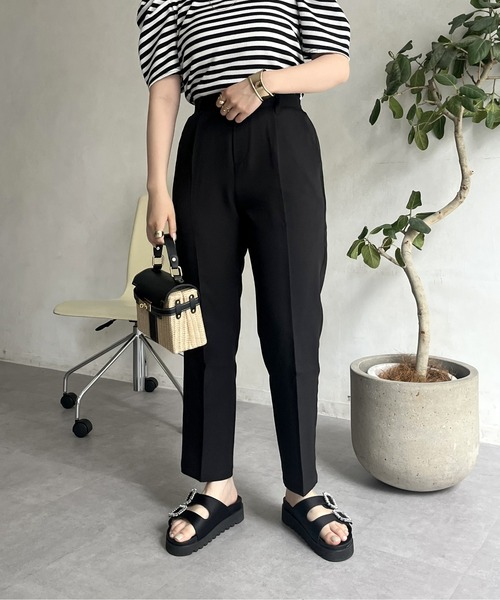 prose verse（プロズヴェール）の「センタープレステーパードパンツ（その他パンツ・レディース・ブラック/グレイッシュベージュ/ネイビー・MP/LP/LARGE/MEDIUM/SP/SMALL/PS）」の12枚目の写真