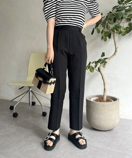 prose verse（プロズヴェール）の「センタープレステーパードパンツ（その他パンツ・レディース・ブラック/グレイッシュベージュ/ネイビー・MP/LP/LARGE/MEDIUM/SP/SMALL/PS）」の13枚目の写真