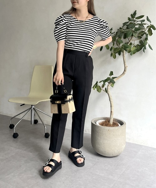 prose verse（プロズヴェール）の「センタープレステーパードパンツ（その他パンツ・レディース・ブラック/グレイッシュベージュ/ネイビー・MP/LP/LARGE/MEDIUM/SP/SMALL/PS）」の17枚目の写真