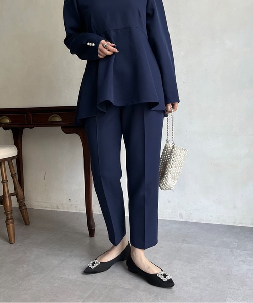 prose verse（プロズヴェール）の「センタープレステーパードパンツ（その他パンツ・レディース・ブラック/グレイッシュベージュ/ネイビー・MP/LP/LARGE/MEDIUM/SP/SMALL/PS）」の19枚目の写真