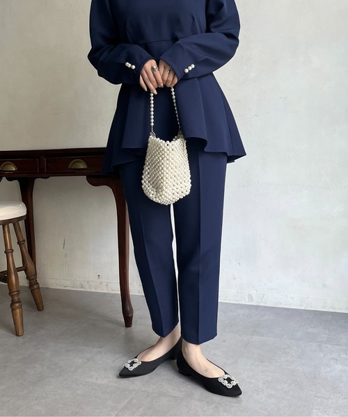 prose verse（プロズヴェール）の「センタープレステーパードパンツ（その他パンツ・レディース・ブラック/グレイッシュベージュ/ネイビー・MP/LP/LARGE/MEDIUM/SP/SMALL/PS）」の20枚目の写真