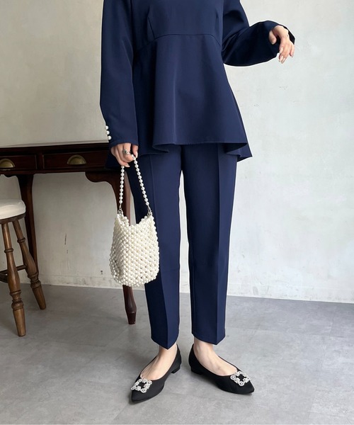 prose verse（プロズヴェール）の「センタープレステーパードパンツ（その他パンツ・レディース・ブラック/グレイッシュベージュ/ネイビー・MP/LP/LARGE/MEDIUM/SP/SMALL/PS）」の22枚目の写真