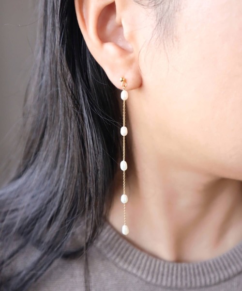 CERCA(チェルカ)の「KAM.accessory/淡水パールピアス/サージカルステンレス316(ピアス(両耳用)・レディース・B/A・FREE)」の16枚目の写真