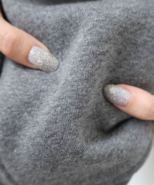 andme（アンドミー）の「ランタンスリーブ裏フリースノーカラーブルゾン（ブルゾン・レディース・チャコールグレー/ブラウン/ブラック/アイボリー・L/M）」の20枚目の写真