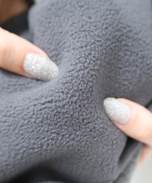 andme（アンドミー）の「ランタンスリーブ裏フリースノーカラーブルゾン（ブルゾン・レディース・チャコールグレー/ブラウン/ブラック/アイボリー・L/M）」の21枚目の写真