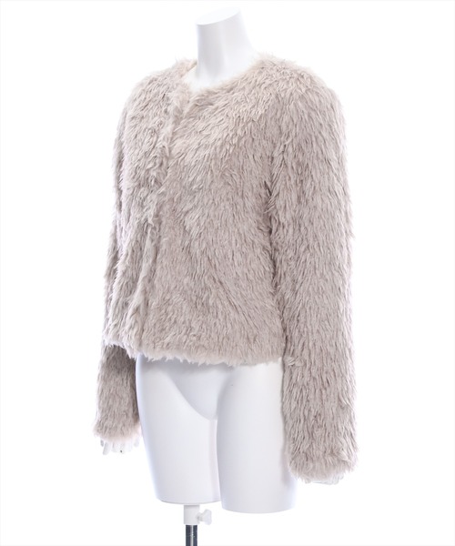 clear（クリア）の「プードルファージャケット（その他アウター・レディース・モカ/グレイッシュベージュ/アイボリー・F）」の4枚目の写真