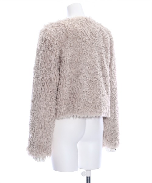 clear（クリア）の「プードルファージャケット（その他アウター・レディース・モカ/グレイッシュベージュ/アイボリー・F）」の6枚目の写真