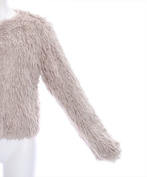 clear（クリア）の「プードルファージャケット（その他アウター・レディース・モカ/グレイッシュベージュ/アイボリー・F）」の9枚目の写真