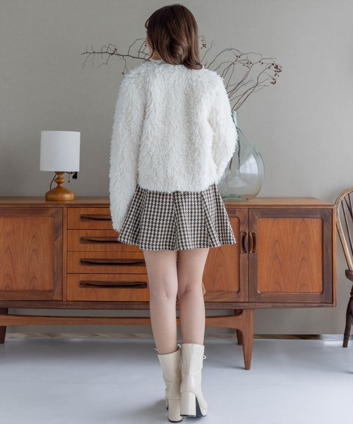 clear（クリア）の「プードルファージャケット（その他アウター・レディース・モカ/グレイッシュベージュ/アイボリー・F）」の15枚目の写真