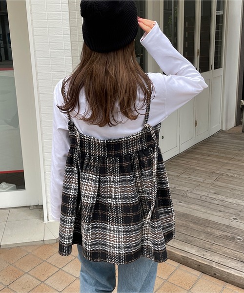 セール】ツイードチェックビスチェ（キャミソール）｜LE MORE（リモア