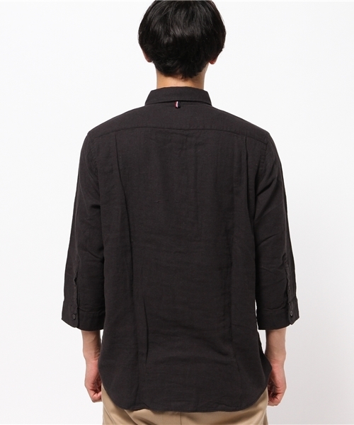 OUTLET（アウトレット）の「【CIAOPANIC TYPY】綿麻ロイヤルOX7分BDシャツ（シャツ/ブラウス・メンズ・ネイビー/ブラック/ホワイト・MEDIUM/LARGE/SMALL）」の13枚目の写真