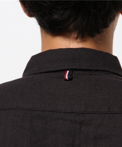 OUTLET（アウトレット）の「【CIAOPANIC TYPY】綿麻ロイヤルOX7分BDシャツ（シャツ/ブラウス・メンズ・ネイビー/ブラック/ホワイト・MEDIUM/LARGE/SMALL）」の15枚目の写真