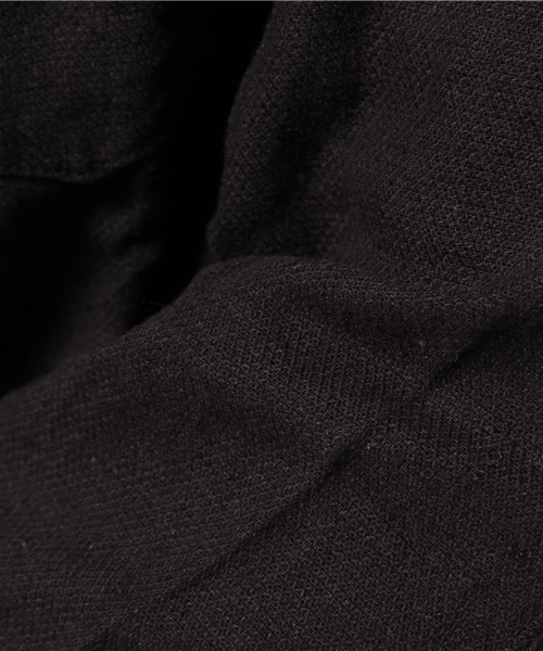 OUTLET（アウトレット）の「【CIAOPANIC TYPY】綿麻ロイヤルOX7分BDシャツ（シャツ/ブラウス・メンズ・ネイビー/ブラック/ホワイト・MEDIUM/LARGE/SMALL）」の9枚目の写真