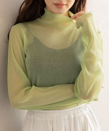 RAGEBLUE | ハイネックラメシアートップス(Tシャツ/カットソー)