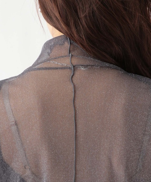 RAGEBLUE(レイジブルー)の「ハイネックラメシアートップス(Tシャツ/カットソー・レディース・グリーン/グレー/ライトグレー/ホワイト・FREE)」の18枚目の写真