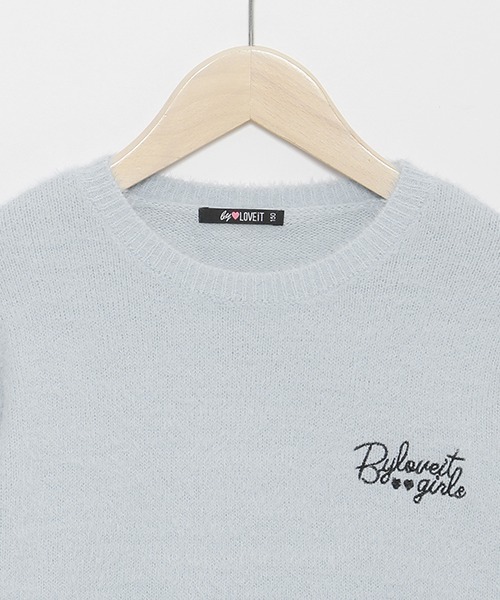 by LOVEiT（バイラビット）の「袖リボンシャギーニット（ニット/セーター・キッズ・オフホワイト/ブルー/モカ・150cm/120cm/160cm/130cm/140cm）」の12枚目の写真