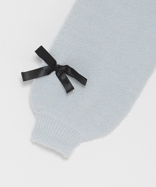 by LOVEiT（バイラビット）の「袖リボンシャギーニット（ニット/セーター・キッズ・オフホワイト/ブルー/モカ・150cm/120cm/160cm/130cm/140cm）」の14枚目の写真