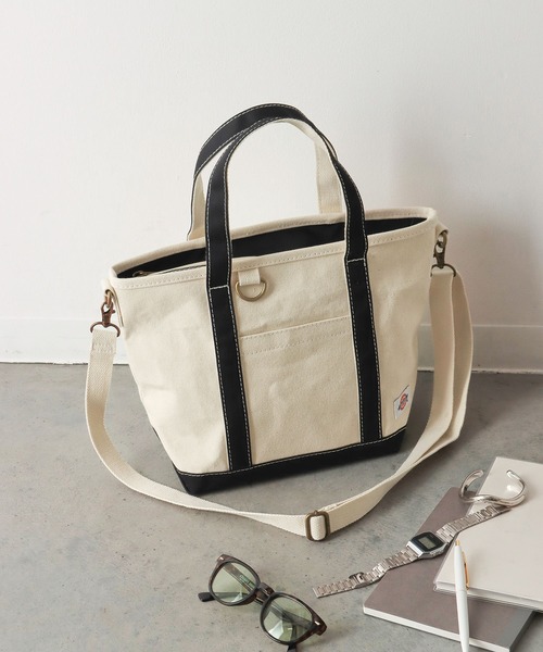 Dickies（ディッキーズ）の「【Dickies】AUTHENTIC CANVAS TOTE S/トートバッグ（トートバッグ・メンズ・ネイビー/ベージュ/ブラック・FREE）」の2枚目の写真