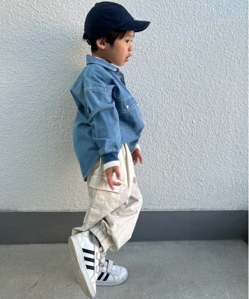 MAKE YOUR DAY（メイクユアデイ）の「カーゴパンツ■80～140cm（カーゴパンツ・キッズ・アイボリー/グリーン・110/120/80/100/140/130/90）」の5枚目の写真