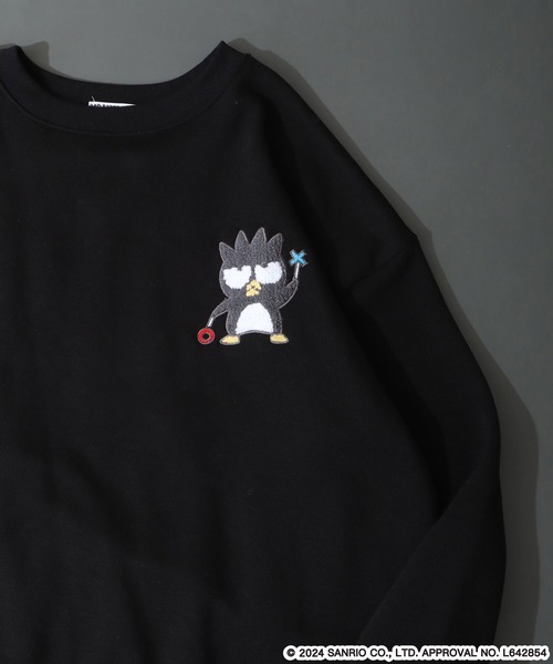sanrio（サンリオ）の「sanrio characters サンリオキャラクターズ 裏起毛 ビッグシルエットトレーナー（スウェット・レディース・ブラック/ベージュ/ピンク系1/ピンク系2/ライトピンク/ホワイト系1/ブラック系1/ブラック系2/ブラック系3/ブルー系1/オフホワイト/カーキ/サックスブルー/クリーム/ラベンダー/オートミール/ネイビー/オレンジ/ライトグリーン/ブラック系4/ピンクベージュ/サックスブルー系1/ネイビー系1/杢グレー・F）」の6枚目の写真