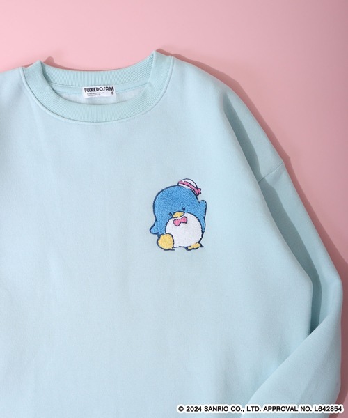 sanrio（サンリオ）の「sanrio characters サンリオキャラクターズ 裏起毛 ビッグシルエットトレーナー（スウェット・レディース・ブラック/ベージュ/ピンク系1/ピンク系2/ライトピンク/ホワイト系1/ブラック系1/ブラック系2/ブラック系3/ブルー系1/オフホワイト/カーキ/サックスブルー/クリーム/ラベンダー/オートミール/ネイビー/オレンジ/ライトグリーン/ブラック系4/ピンクベージュ/サックスブルー系1/ネイビー系1/杢グレー・F）」の17枚目の写真