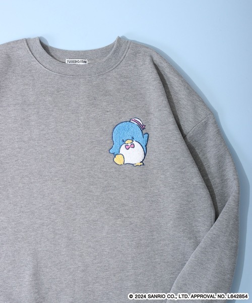 sanrio（サンリオ）の「sanrio characters サンリオキャラクターズ 裏起毛 ビッグシルエットトレーナー（スウェット・レディース・ブラック/ベージュ/ピンク系1/ピンク系2/ライトピンク/ホワイト系1/ブラック系1/ブラック系2/ブラック系3/ブルー系1/オフホワイト/カーキ/サックスブルー/クリーム/ラベンダー/オートミール/ネイビー/オレンジ/ライトグリーン/ブラック系4/ピンクベージュ/サックスブルー系1/ネイビー系1/杢グレー・F）」の8枚目の写真