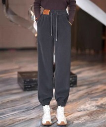 カーゴパンツ（グレー/灰色系・ウエストゴム・紐）ファッション通販