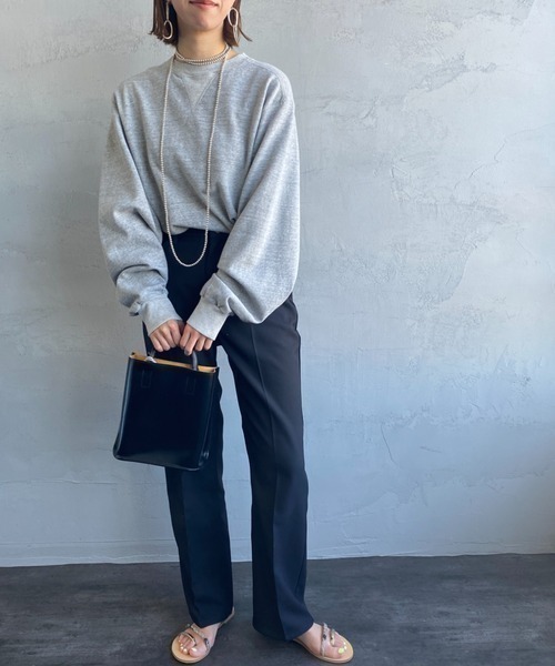 THE SHINZONE（ザ　シンゾーン）の「[THE SHINZONE/ザ シンゾーン] Wガゼット プルオーバースウェット（スウェット・レディース・グレー/サックスブルー・F）」の3枚目の写真