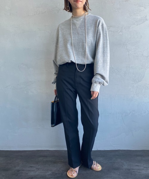 THE SHINZONE（ザ　シンゾーン）の「[THE SHINZONE/ザ シンゾーン] Wガゼット プルオーバースウェット（スウェット・レディース・グレー/サックスブルー・F）」の6枚目の写真