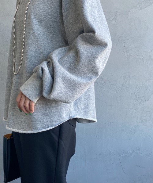 THE SHINZONE（ザ　シンゾーン）の「[THE SHINZONE/ザ シンゾーン] Wガゼット プルオーバースウェット（スウェット・レディース・グレー/サックスブルー・F）」の14枚目の写真