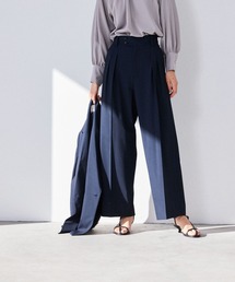 NANO universe | トロストレッチ2タックワイドパンツ（セットアップ可）(スラックス)