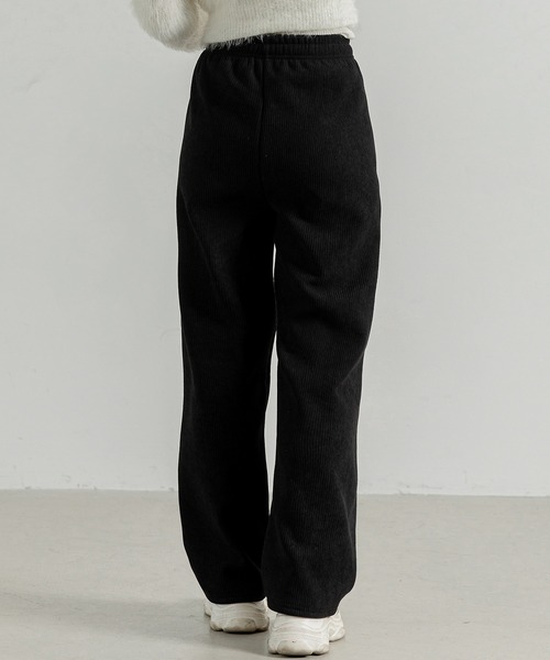 DAY CLOSET（デイ クローゼット）の「【裏起毛/大きいサイズ有/ウエストゴム調整紐付き】冬に暖かコーデュロイワイドシルエットパンツ レディース（その他パンツ・レディース・ダークネイビー/ピンク/アイボリー/ブラック/ブラウン/ダークグレー・M/S/XL/L）」の21枚目の写真