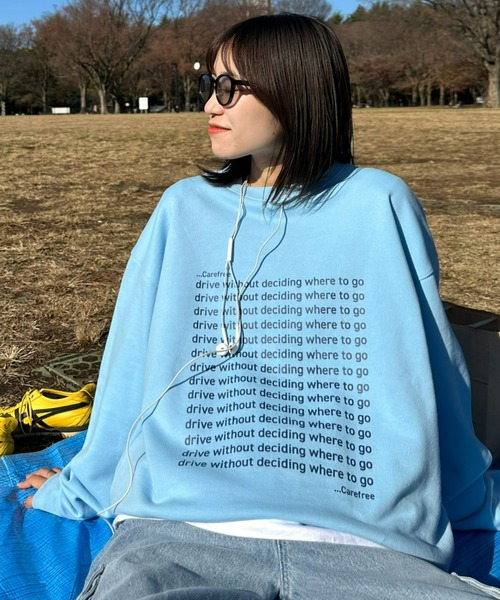 ciaopanic typy 【UNISEX】メッセージプリント裏毛スウェット CIAOPANIC TYPY（チャオパニックティピー）の「【UNISEX