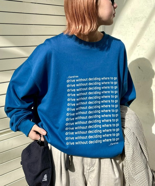 ciaopanic typy 【UNISEX】メッセージプリント裏毛スウェット CIAOPANIC TYPY（チャオパニックティピー）の「【UNISEX