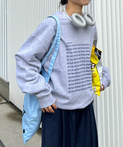 ciaopanic typy 【UNISEX】メッセージプリント裏毛スウェット CIAOPANIC TYPY（チャオパニックティピー）の「【UNISEX
