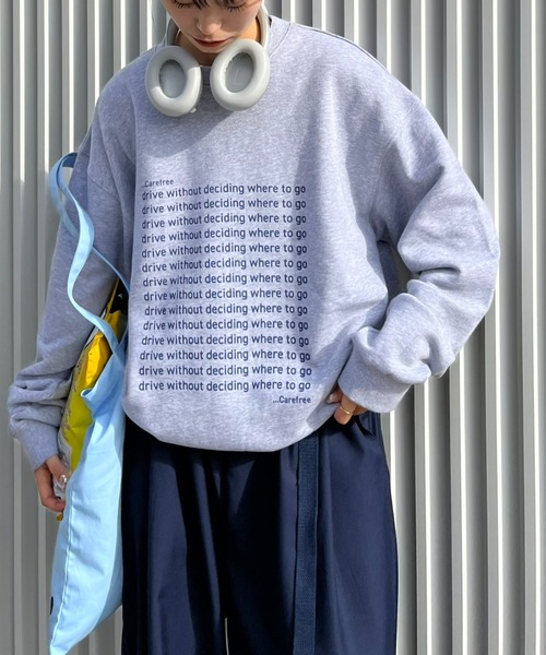 ciaopanic typy 【UNISEX】メッセージプリント裏毛スウェット CIAOPANIC TYPY（チャオパニックティピー）の「【UNISEX