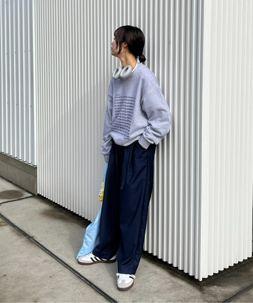 CIAOPANIC TYPY（チャオパニックティピー）の「【UNISEX】メッセージプリント裏毛スウェット（スウェット・メンズ・サックスブルー/ブルー/ライトグレー・MEDIUM/LARGE）」の15枚目の写真