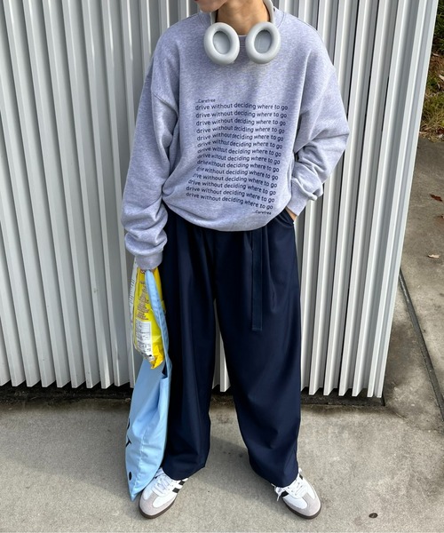 ciaopanic typy 【UNISEX】メッセージプリント裏毛スウェット CIAOPANIC TYPY（チャオパニックティピー）の「【UNISEX
