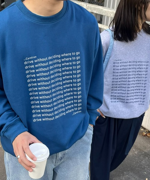ciaopanic typy 【UNISEX】メッセージプリント裏毛スウェット CIAOPANIC TYPY（チャオパニックティピー）の「【UNISEX