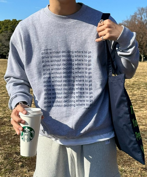 ciaopanic typy 【UNISEX】メッセージプリント裏毛スウェット CIAOPANIC TYPY（チャオパニックティピー）の「【UNISEX