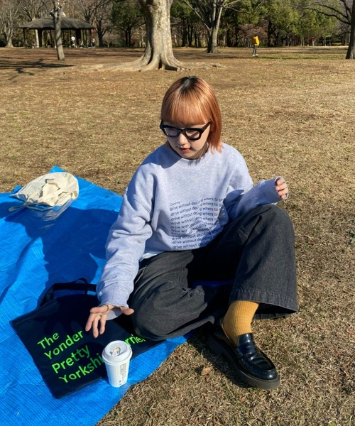 ciaopanic typy 【UNISEX】メッセージプリント裏毛スウェット CIAOPANIC TYPY（チャオパニックティピー）の「【UNISEX