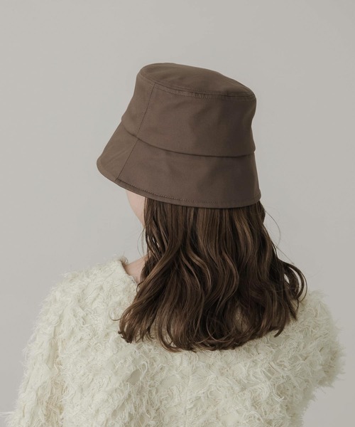 SMELLY(スメリー)の「ダウンブリムバケットハット(ハット・レディース・モカ/アイボリー/ブラック・-)」の16枚目の写真